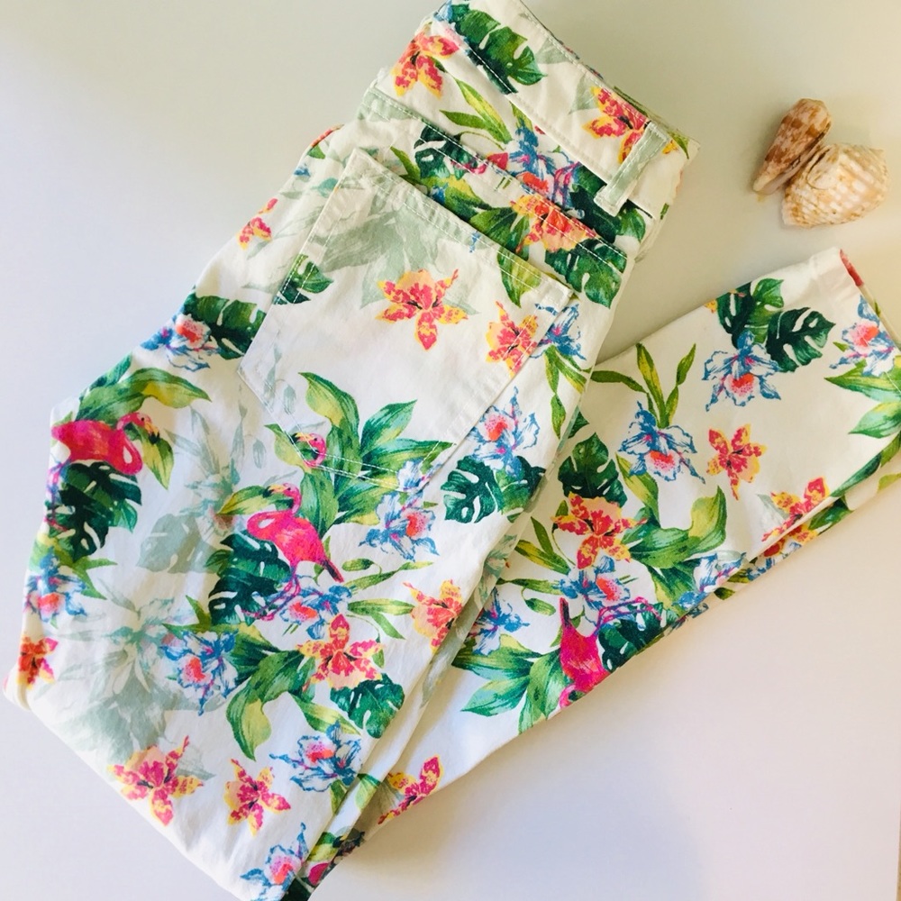 American Apparel tropical paradise jeans